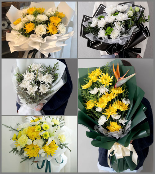 广东梅州市平远县八尺镇南塘村白事花束代送